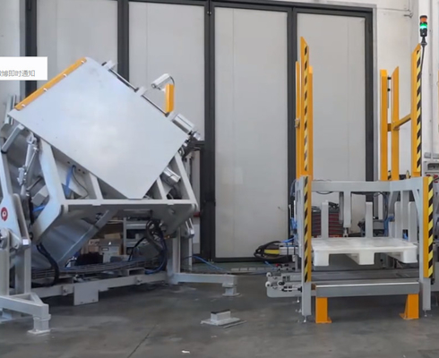 Automatic Pallet Inverting Machine 180 Degree Turner Inverter System 50mm