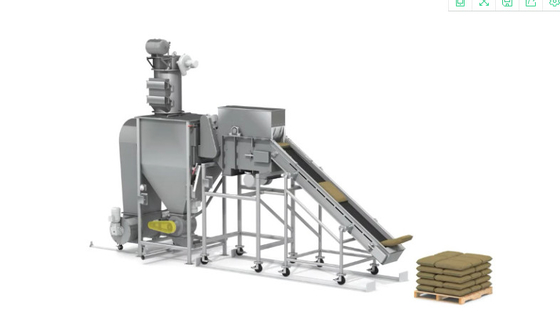 50kg Bag Slitting And Emptying Systems Cement Bag Unloading Machine