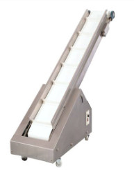 Stainless Steel Climbing Inclined Belt Conveyor Portable For Finished Product