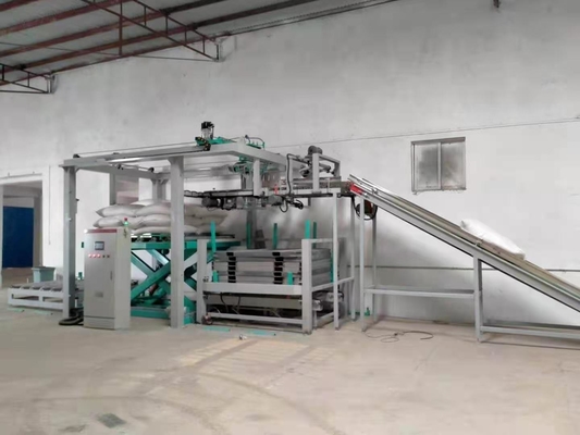 Plastic Cement Palletizer Conventional Bag Palletizer Safety Conveyor