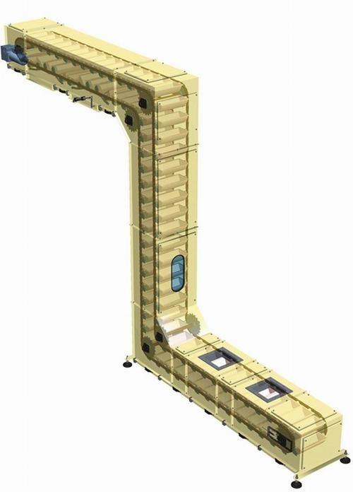 Metal Stainless Steel Chain Conveyor Belt Heavy Scraper Elevator Stacking Auxiliary Equipment