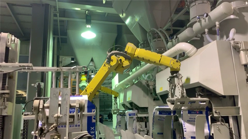 50 Kg Open Mouth Bagging Equipment Automatic Scales Pellet Packaging System
